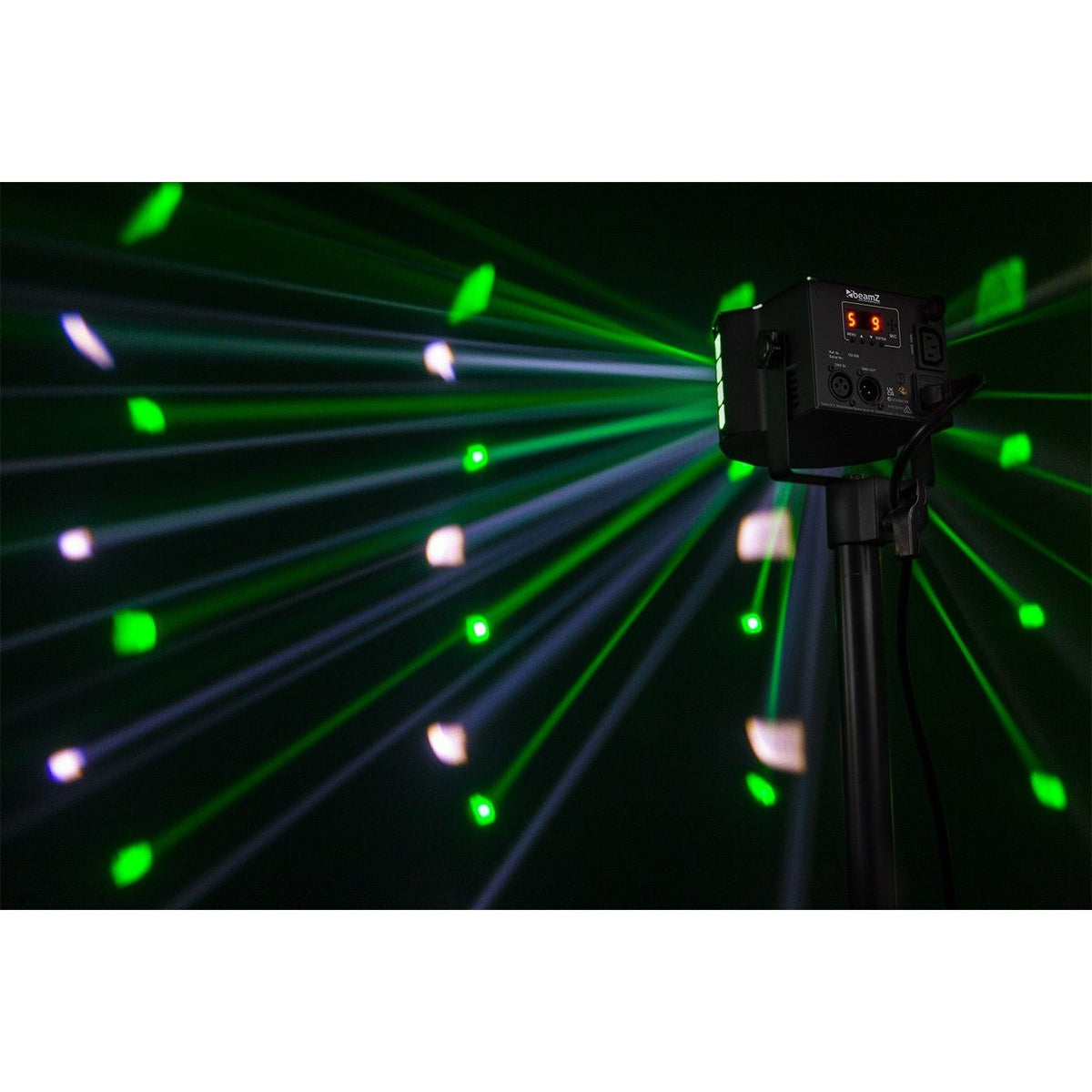 beamZ DerbyStrobo - LED con DMX - Tempo Shop