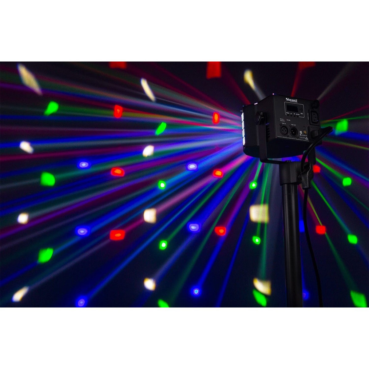beamZ DerbyStrobo - LED con DMX - Tempo Shop