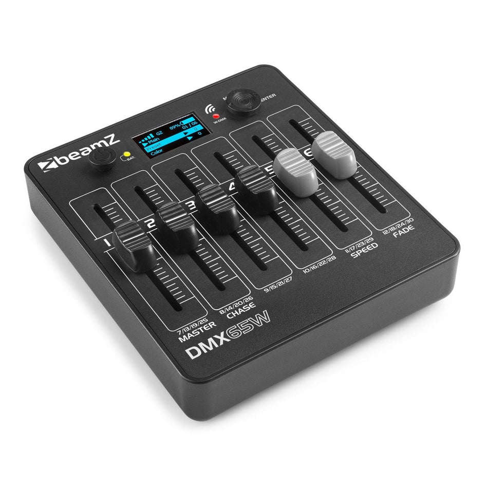 beamZ DMX65W - Controlador inalámbrico DMX alimentado por batería - Tempo Shop