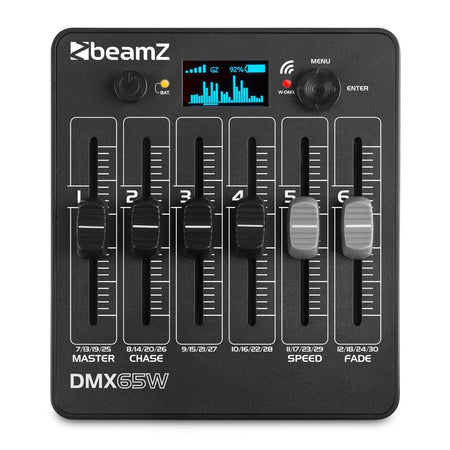 beamZ DMX65W - Controlador inalámbrico DMX alimentado por batería - Tempo Shop