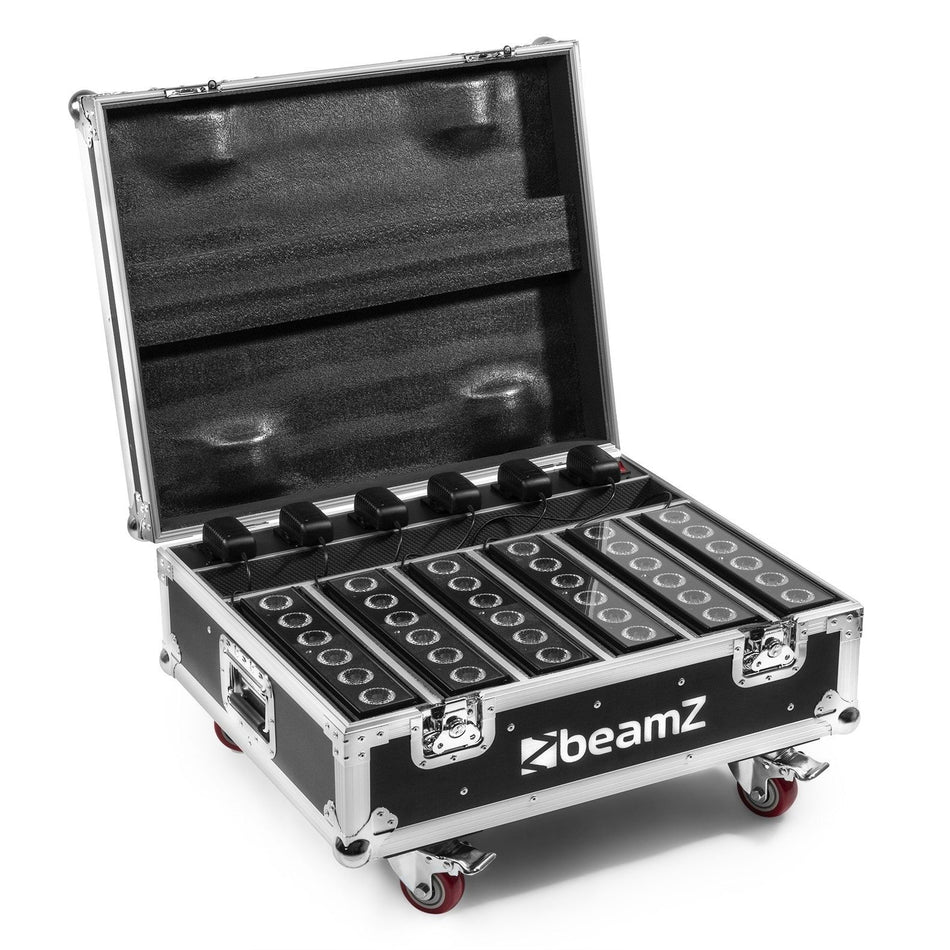 beamZ FCC12 - FlightCase para 6x focos serie BBP612 Charging - Tempo Shop