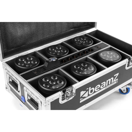 beamZ FCC66 - Flightcase para 6x BBP66 focos con cargador - Tempo Shop