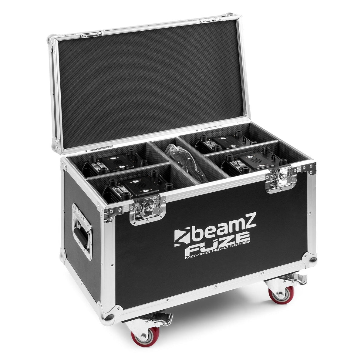 beamZ FCFZ42 - Flightcase para 4pcs cabezas moviles Serie Fuze 2812/712/1910 - Tempo Shop