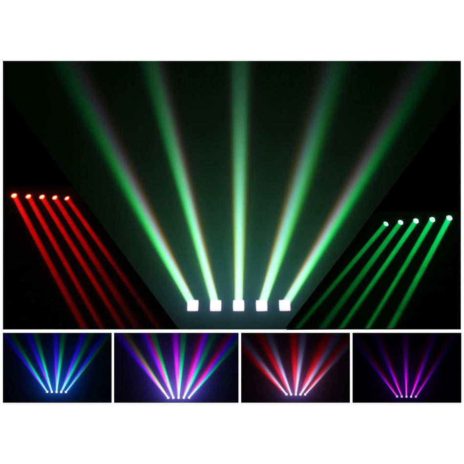 beamZ Galaxy5 - Barra de cabeza móvil 5×40 W RGBW con anillo de píxeles y RDM - Tempo Shop