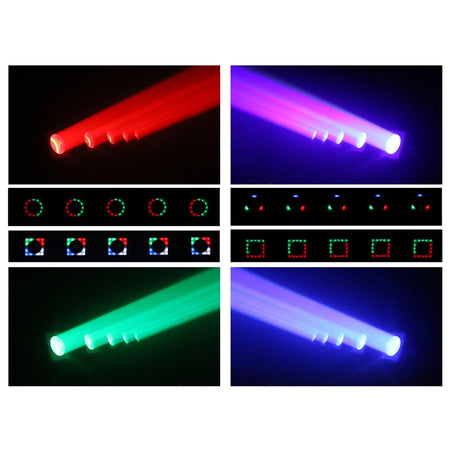 beamZ Galaxy5 - Barra de cabeza móvil 5×40 W RGBW con anillo de píxeles y RDM - Tempo Shop