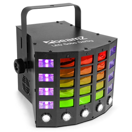 beamZ Gobo Derby - Efecto 3 - en - 1 con derby, uv y strobo - Tempo Shop