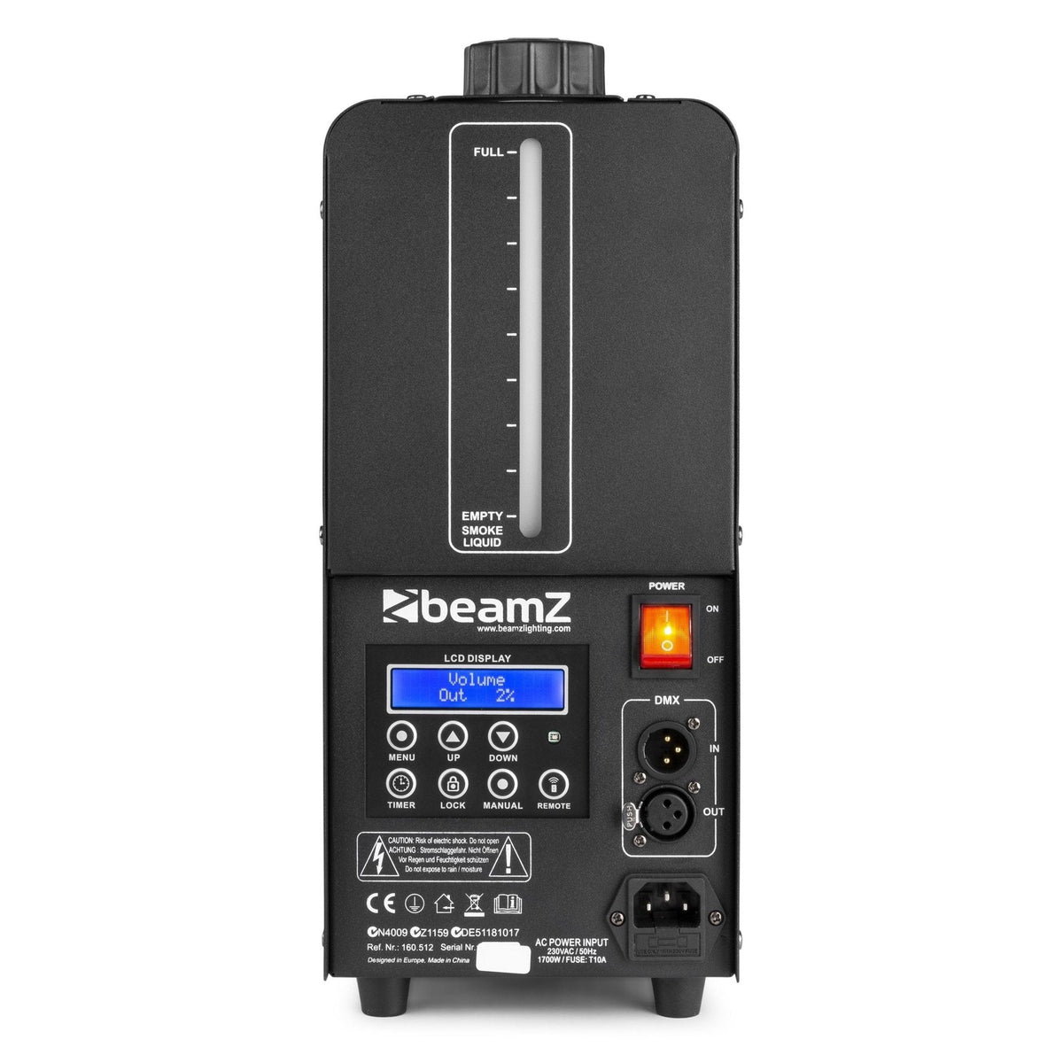 beamZ H2000 Faze - Maquina de niebla con DMX - Tempo Shop