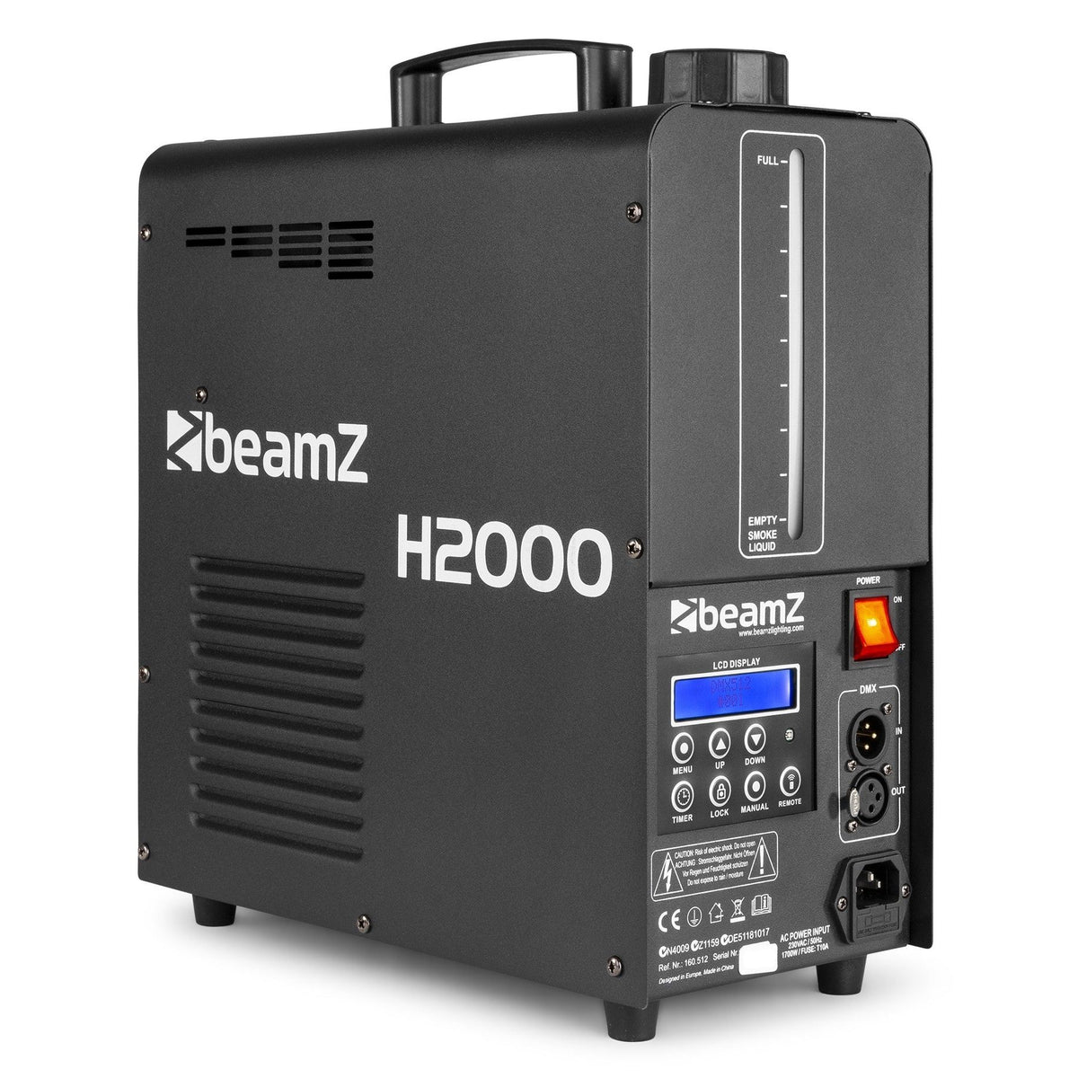 beamZ H2000 Faze - Maquina de niebla con DMX - Tempo Shop