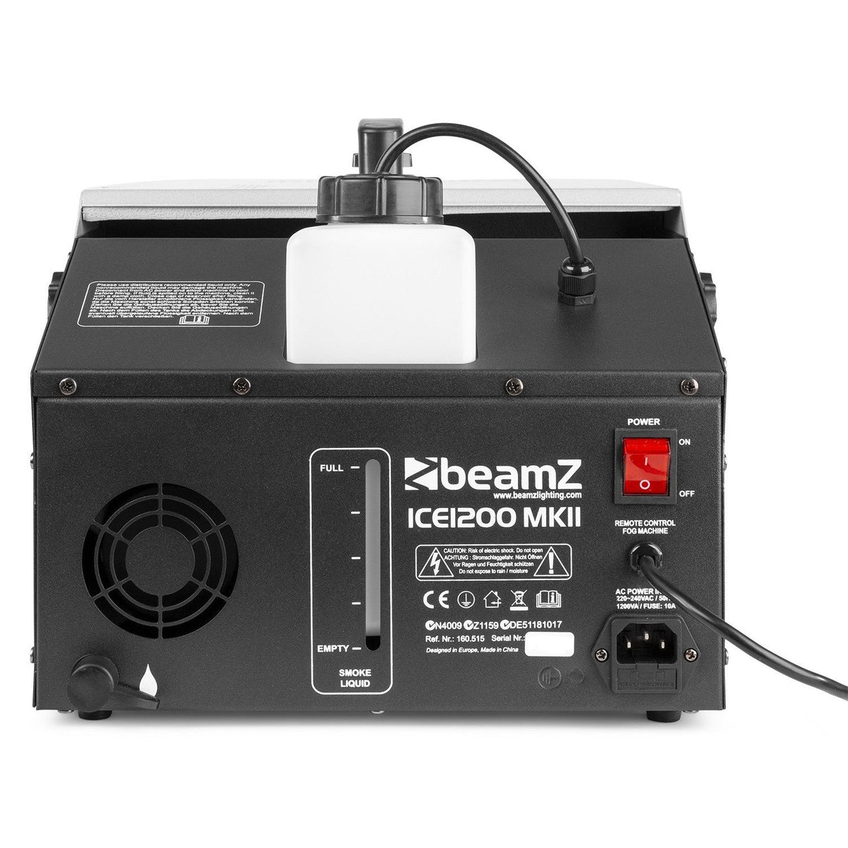 beamZ ICE1200 MKII - Maquina de Humo bajo - Tempo Shop