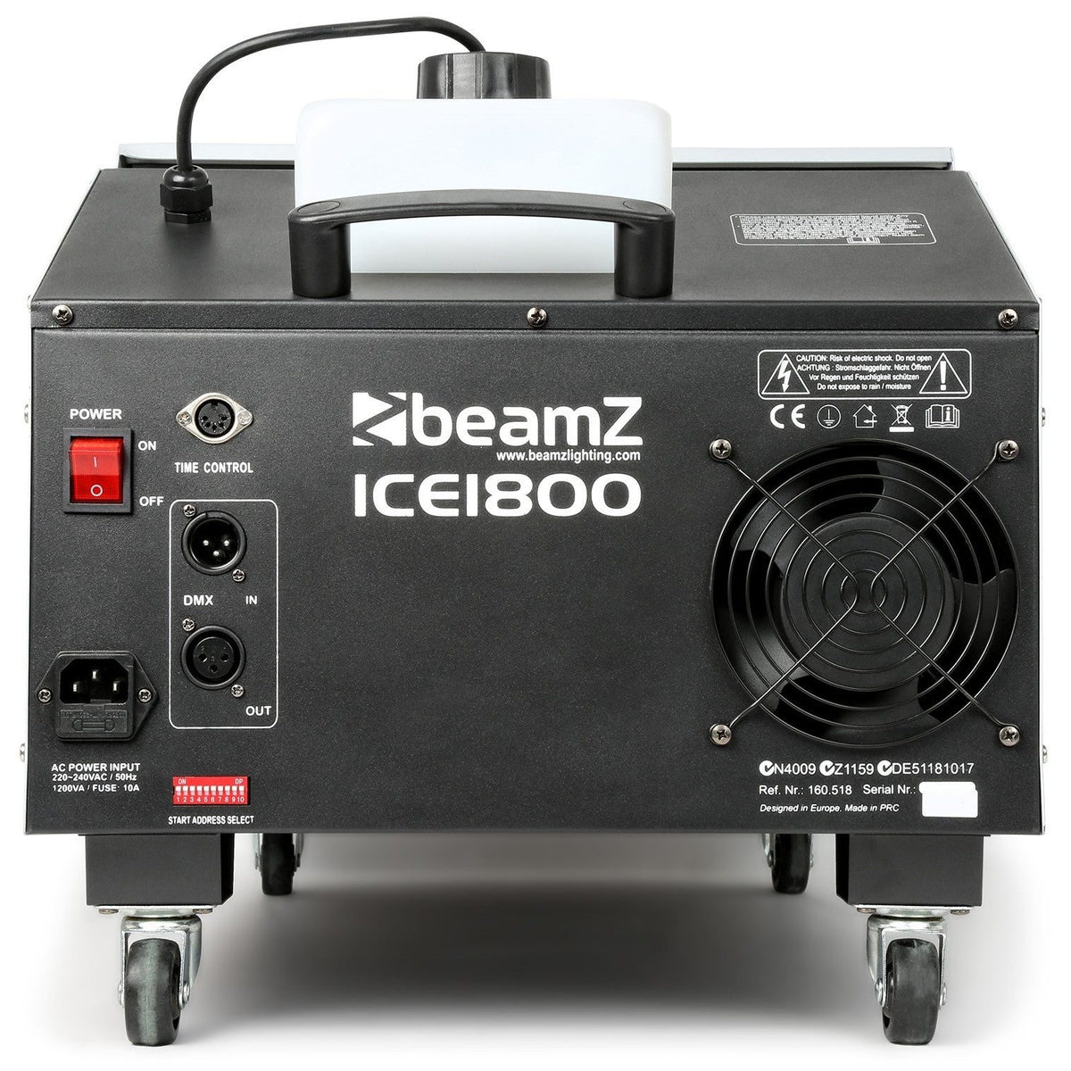 beamZ ICE1800 - Maquina de humo bajo control DMX - Tempo Shop