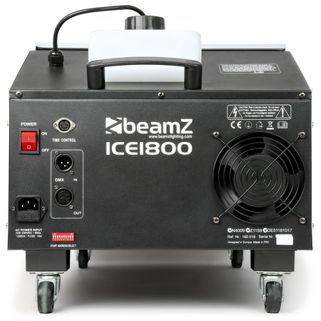 beamZ ICE1800 - Maquina de humo bajo control DMX - Tempo Shop