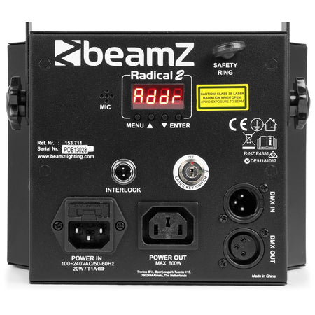beamZ Radical II - Derby LED con laser RG y strobo - Tempo Shop