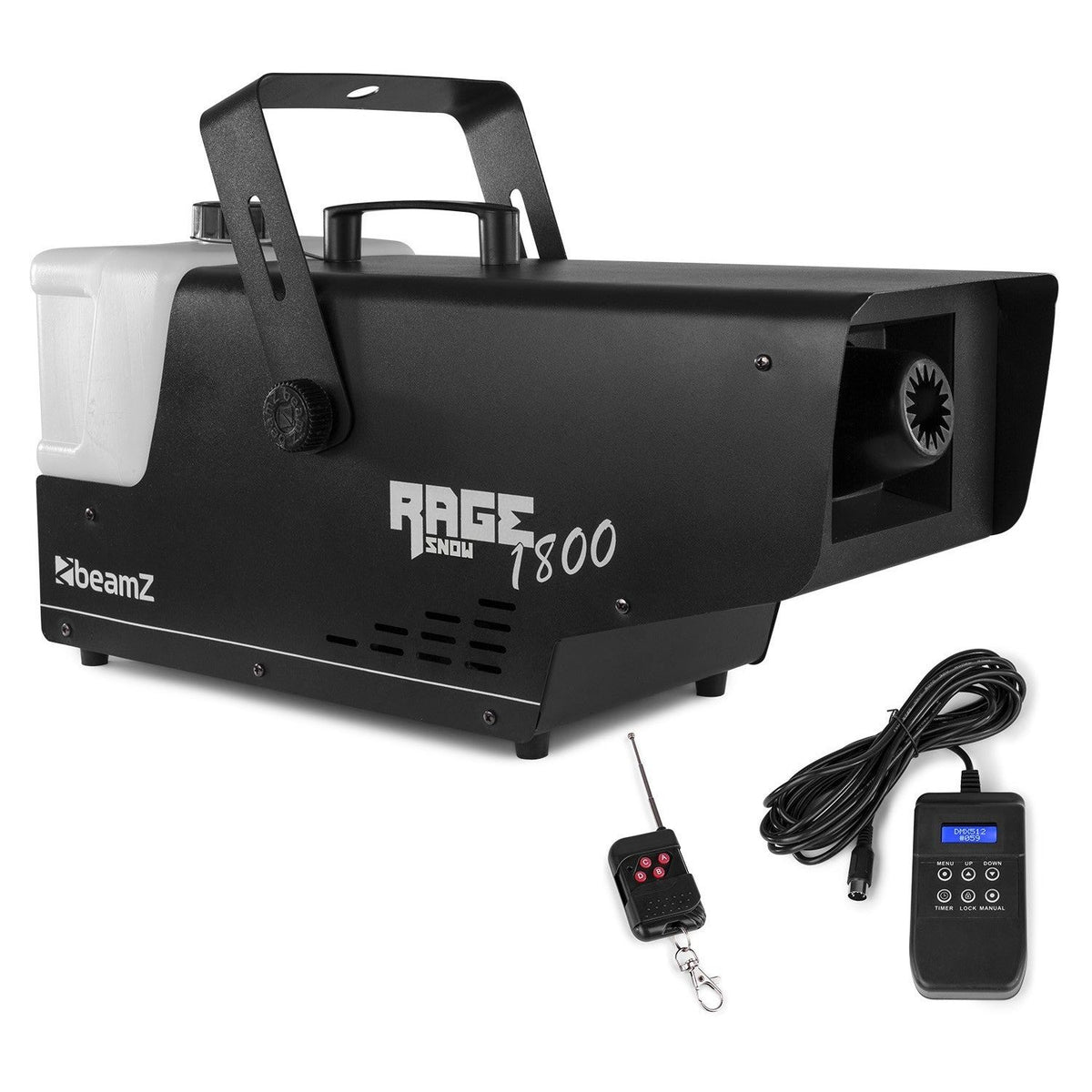 beamZ Rage 1800 - Maquina de nieve con temporizador - Tempo Shop