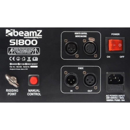 beamZ S1800 - Maquina de Humo DMX Horizontal/Vertical - Tempo Shop