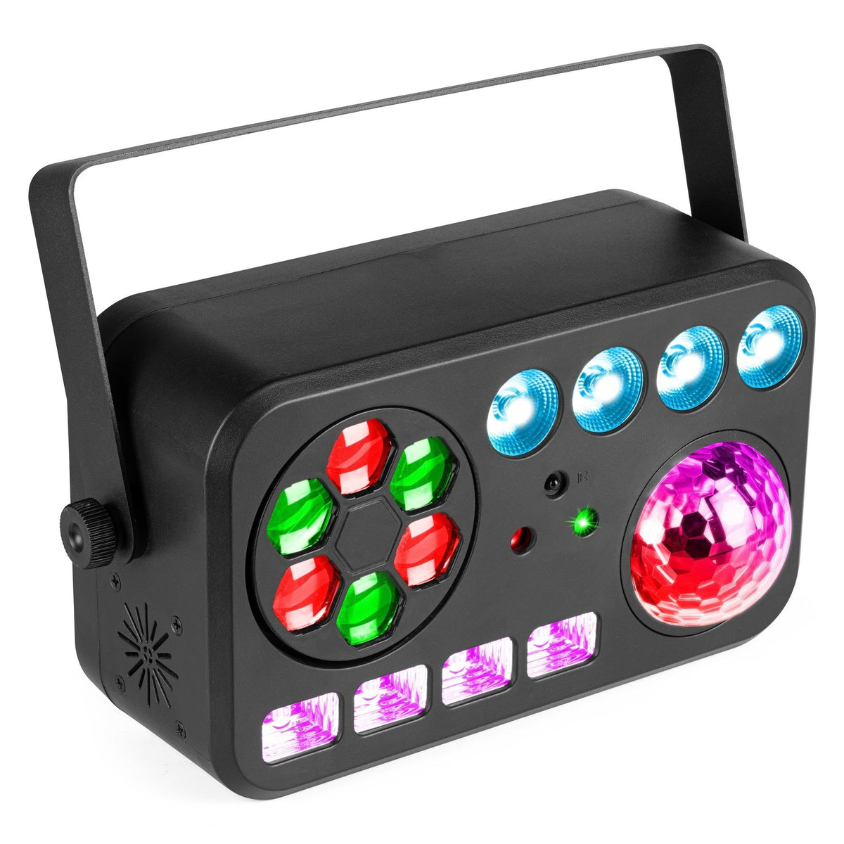 beamZ Shimmer2 - Efecto LED multiefecto 6-en-1 con DMX de 16 canales y mando IR - Tempo Shop