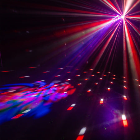 beamZ Shimmer4 - Efecto LED 6 en 1 con Bee Eye, Jelly Ball, PAR, UV/estroboscópico y doble patrón rojo/verde - Tempo Shop