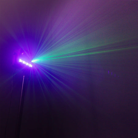 beamZ Shimmer6 - Efecto LED 6-en-1 con Water Wave, Jelly Ball, PAR RGBW, UV, estrobo y patrón rojo/verde - Tempo Shop