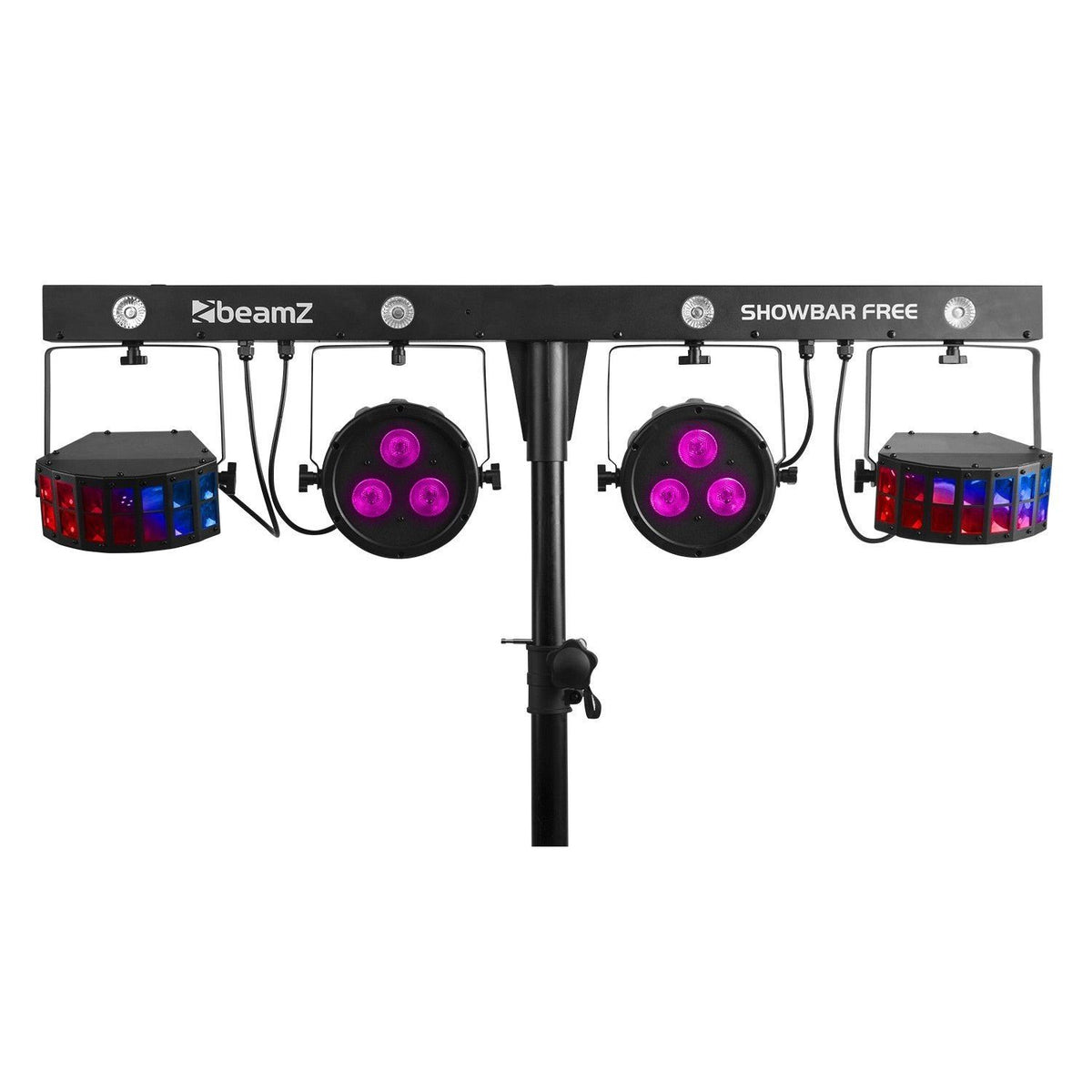 beamZ SHOWBAR FREE - Barra con 2x PAR, 2x Derby y Strobo - Tempo Shop