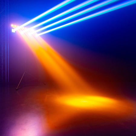 BEAMZ ShowBar GO Edge - Sistema de iluminación profesional con 4 cabezas móviles y barra LED estroboscópica - Tempo Shop