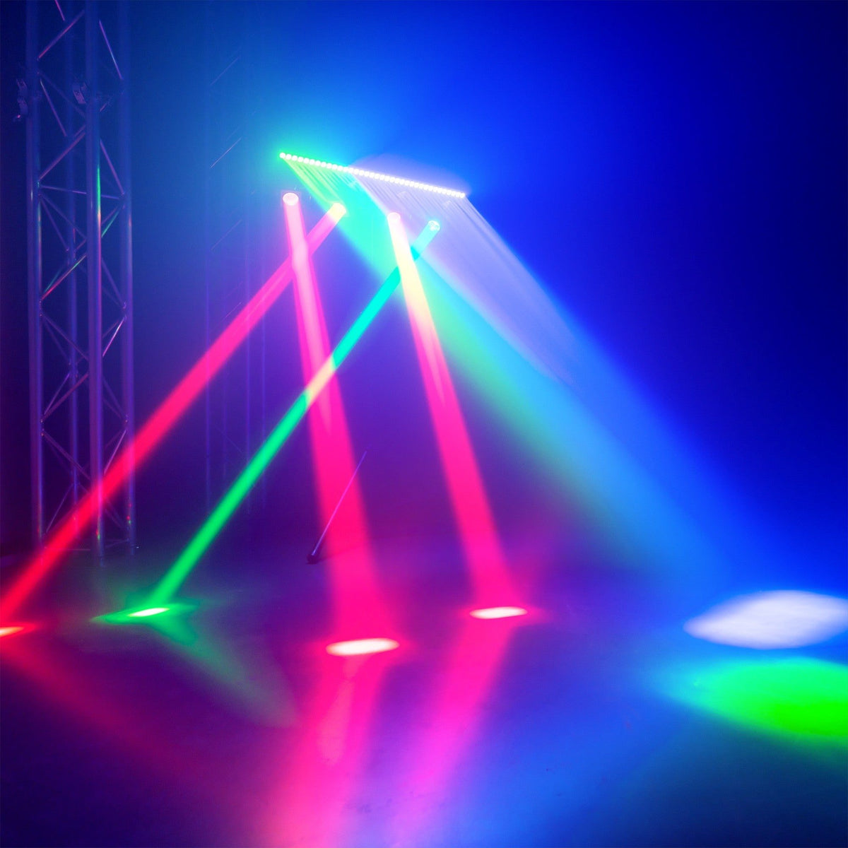 beamZ ShowBar GO Vibe - Sistema de iluminación integral con 4 cabezas móviles y barra LED - Tempo Shop