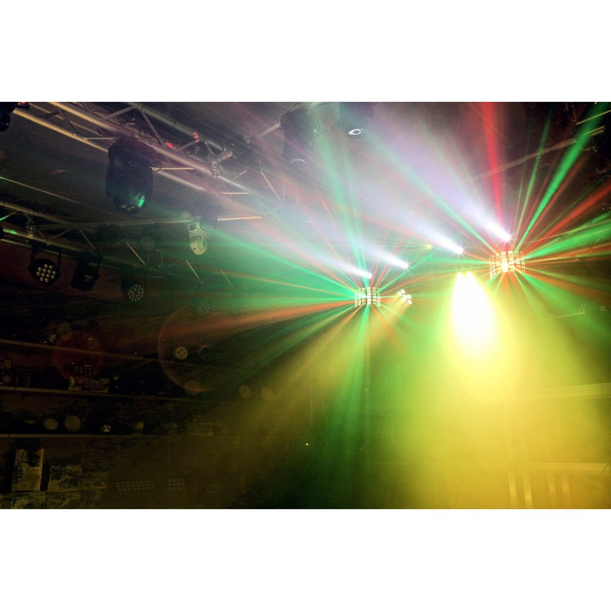 beamZ SHOWBAR - Barra con 2x Foco PAR, 2x Butterfly y Laser R/G DMX IRC - Tempo Shop