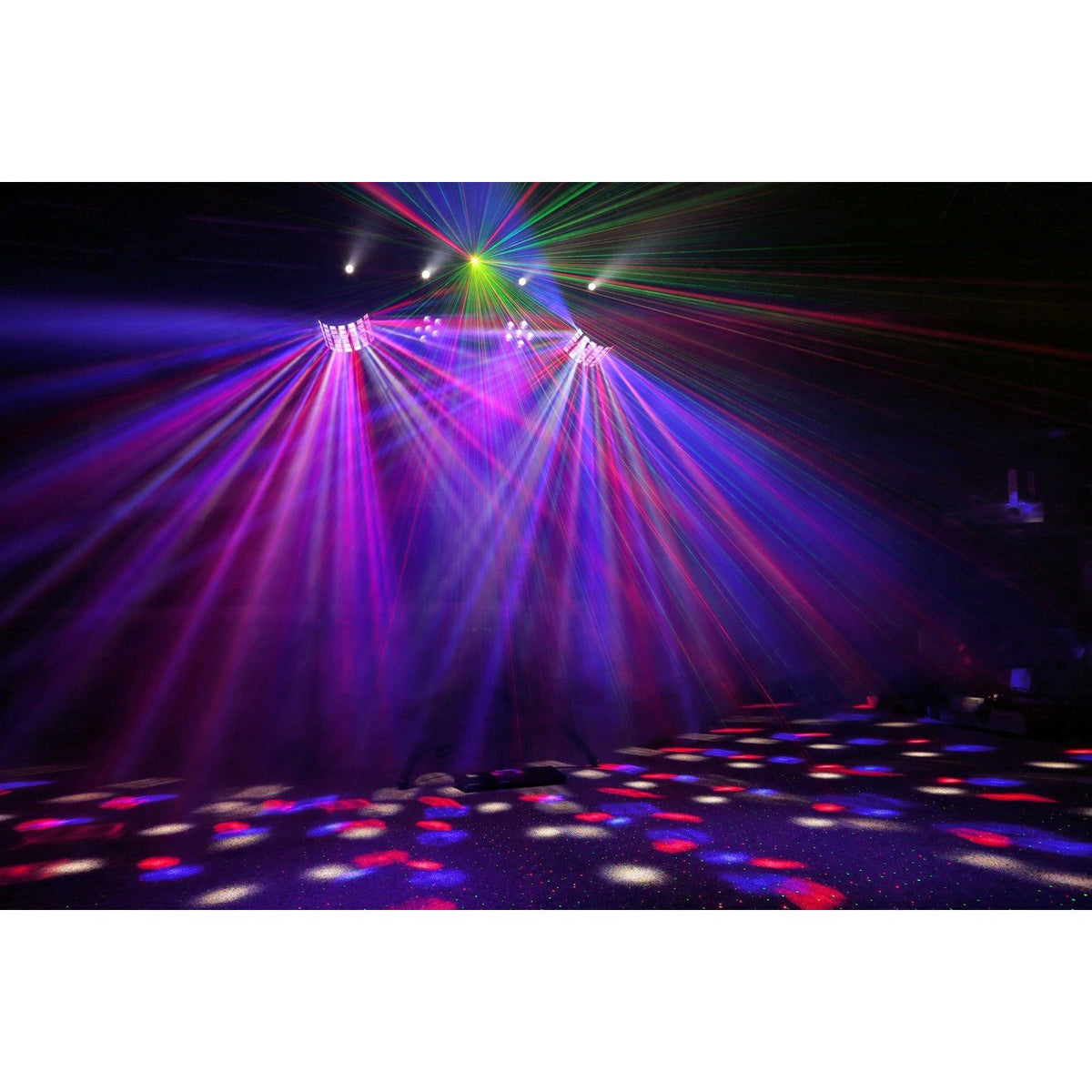 beamZ SHOWBAR - Barra con 2x Foco PAR, 2x Butterfly y Laser R/G DMX IRC - Tempo Shop