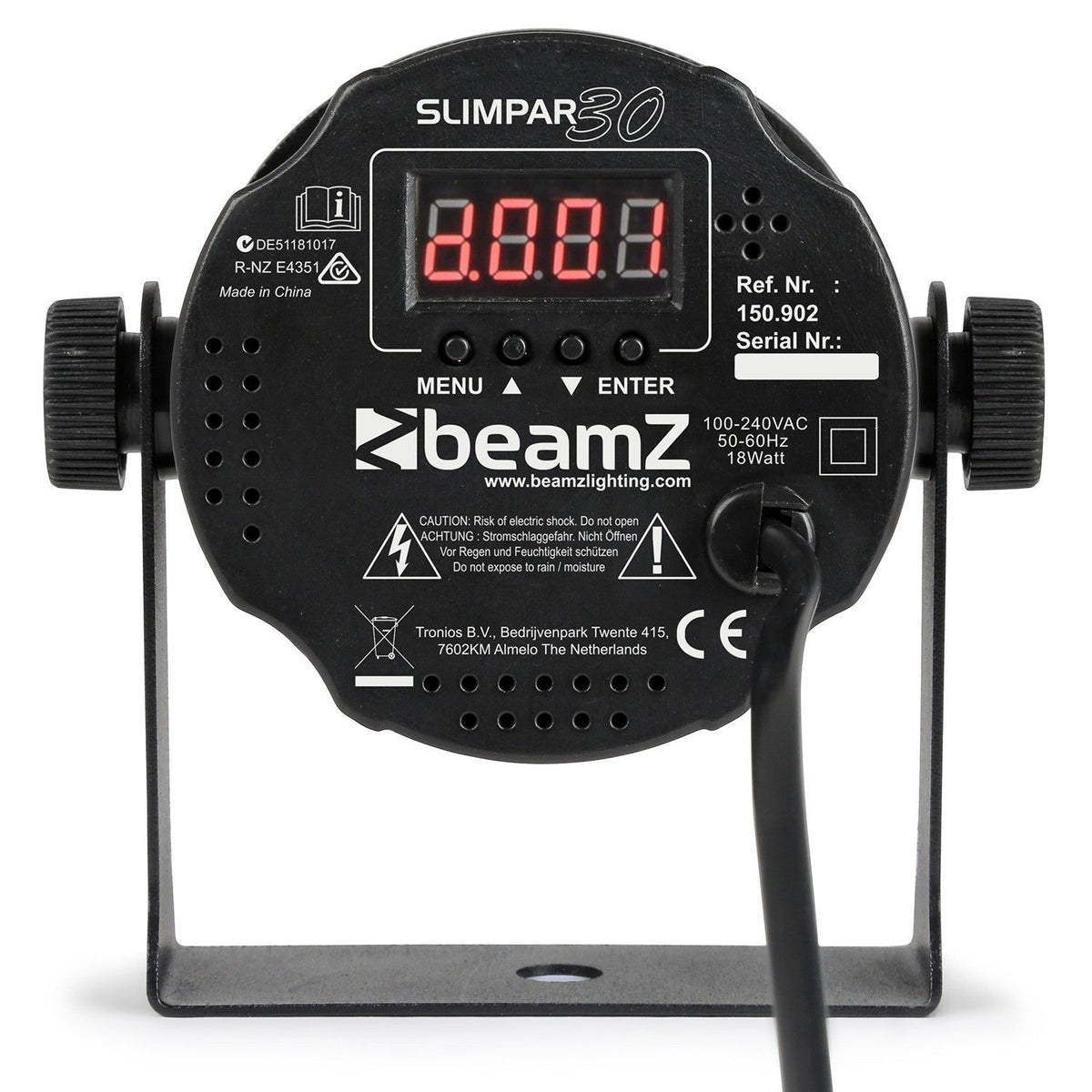 beamZ SlimPAR 30 - Foco PAR plano 30 RGB - Tempo Shop