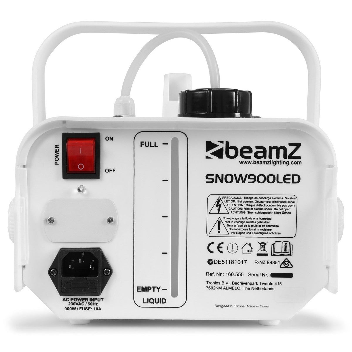 beamZ Snow900LED - Máquina de nieve con 6 LEDs - Tempo Shop