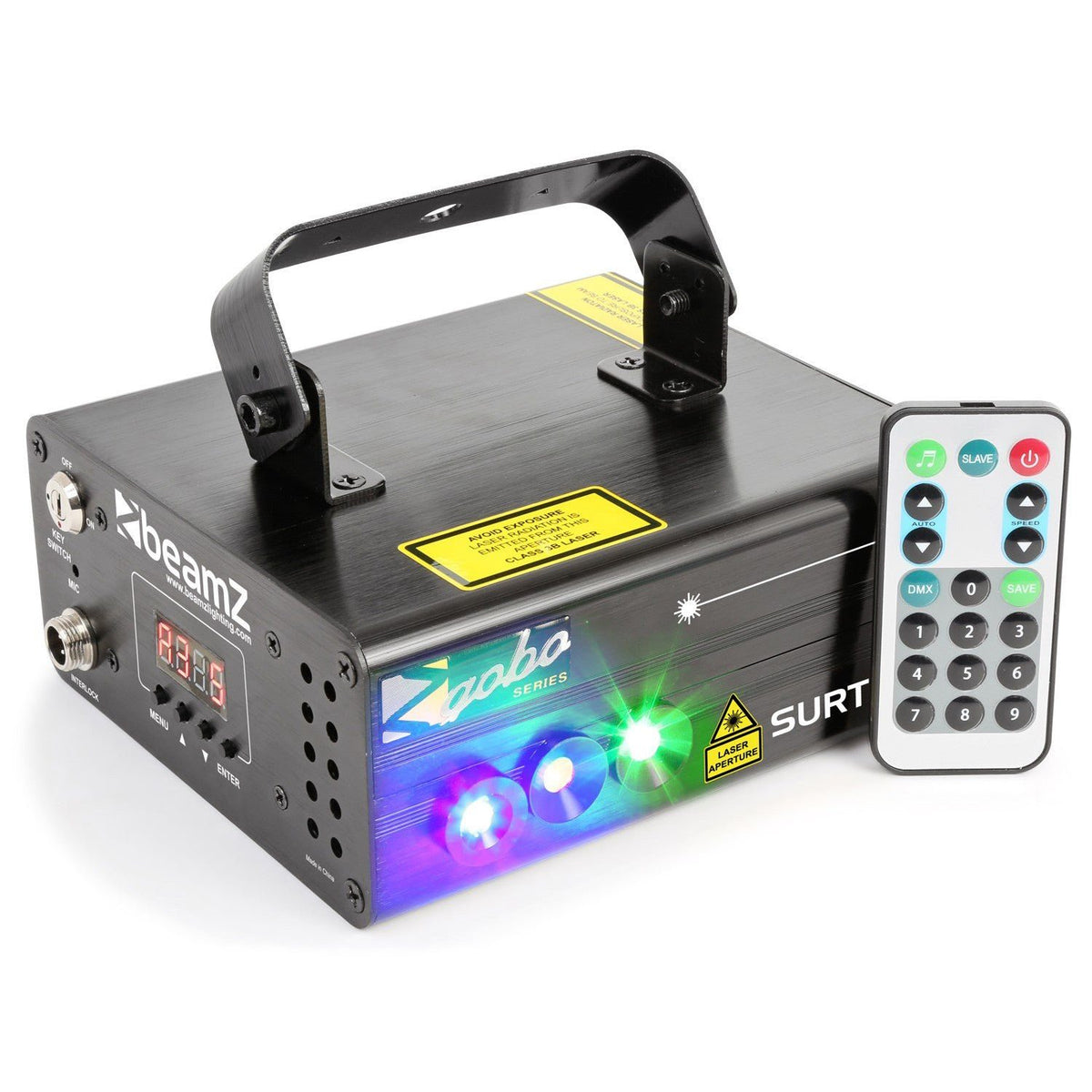 beamZ Surtur II - Doble Laser RG Gobo DMX IRC LED 3W Azul - Tempo Shop