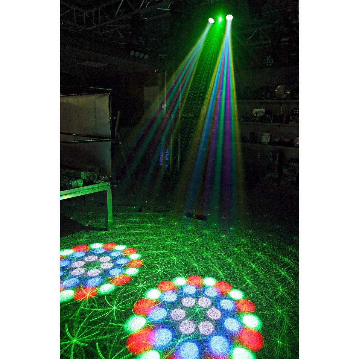 beamZ Terminator IV - LED Doble Moon con laser y strobo - Tempo Shop