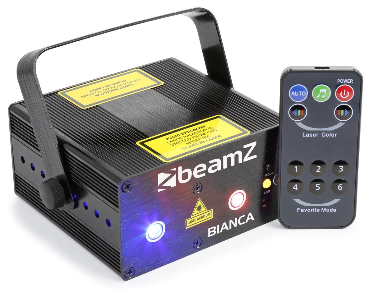 beamZ Bianca - Doble Laser 330mW RGB Gobo IRC - Tempo Shop