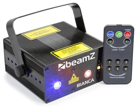 beamZ Bianca - Doble Laser 330mW RGB Gobo IRC - Tempo Shop