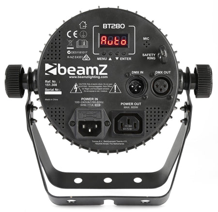 beamZ BT280 - Foco PAR plano LED 7x10W 6 - en - 1 RGBAW - UV - Tempo Shop