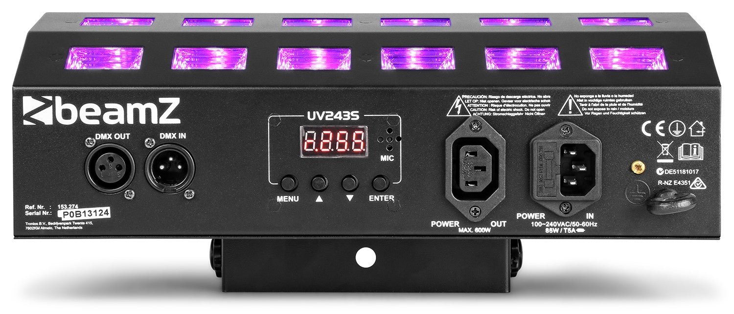 beamZ BUV463 - Strobo LED UV - Tempo Shop