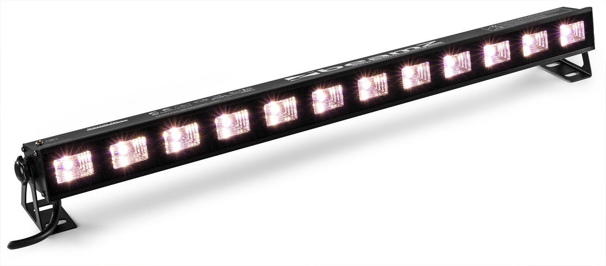 beamZ BUVW123 - Barra LED 12x 3W UV/Blanco 2 - en - 1 - Tempo Shop