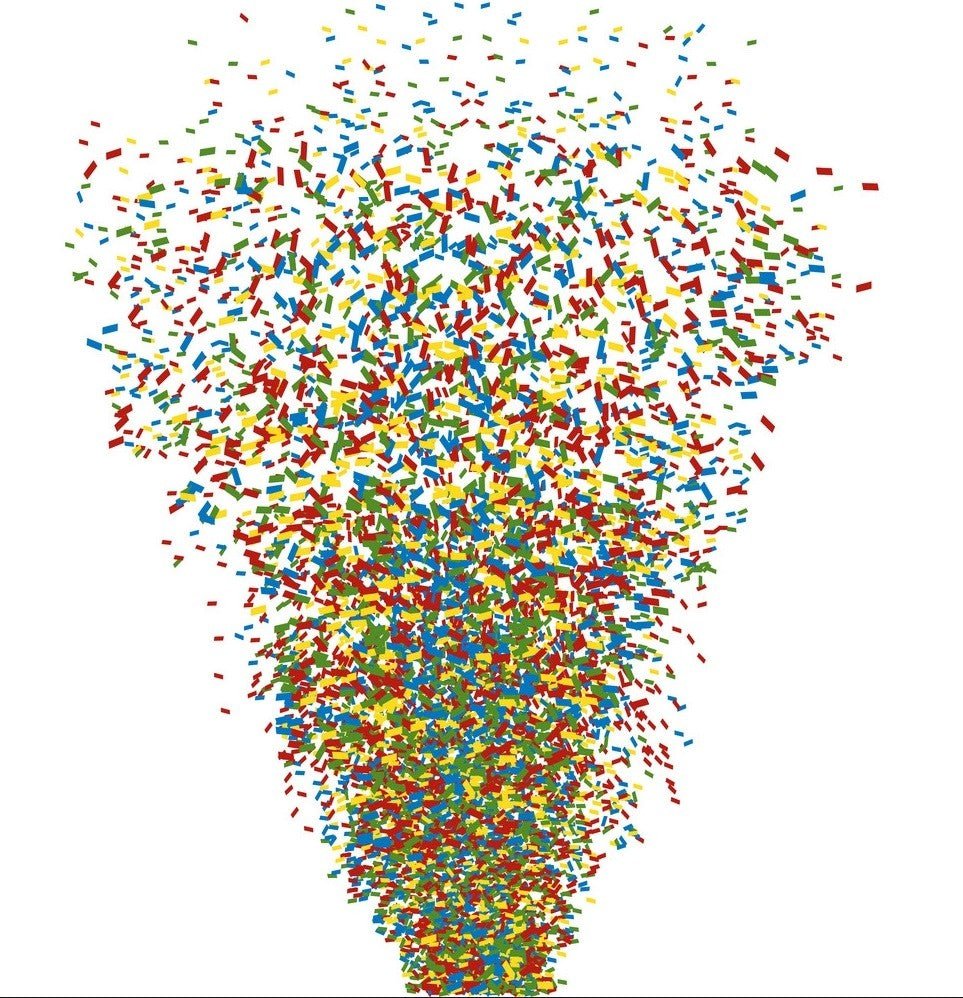 beamZ CNF1 - Confetti Multi Color 1KG - Tempo Shop