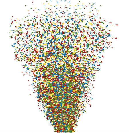 beamZ CNF1 - Confetti Multi Color 1KG - Tempo Shop