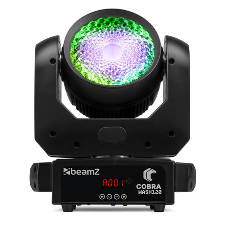 beamZ Cobra Wash120 - Cabeza móvil LED con anillo LED - Tempo Shop