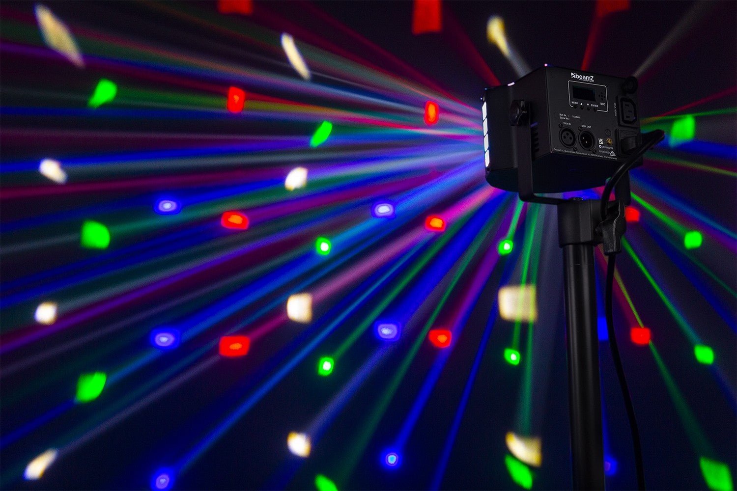 beamZ DerbyStrobo - LED con DMX - Tempo Shop