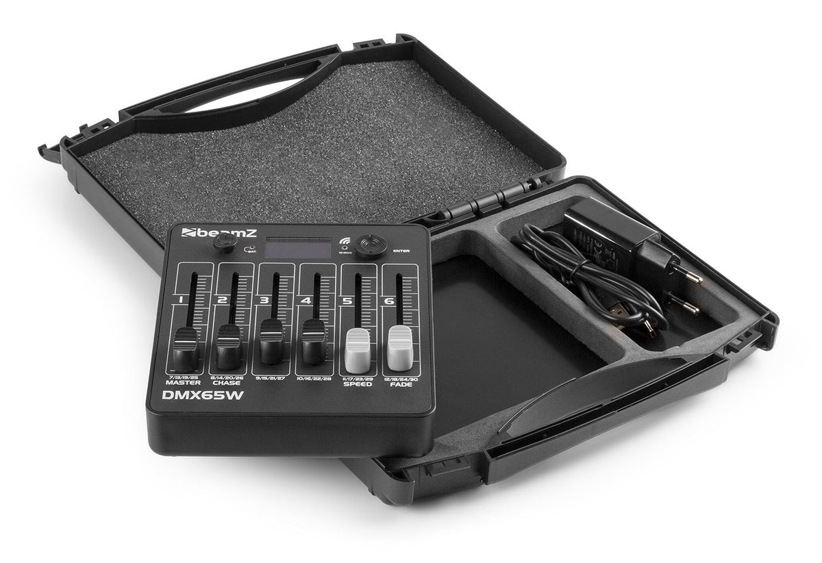 beamZ DMX65W - Controlador inalámbrico DMX alimentado por batería - Tempo Shop