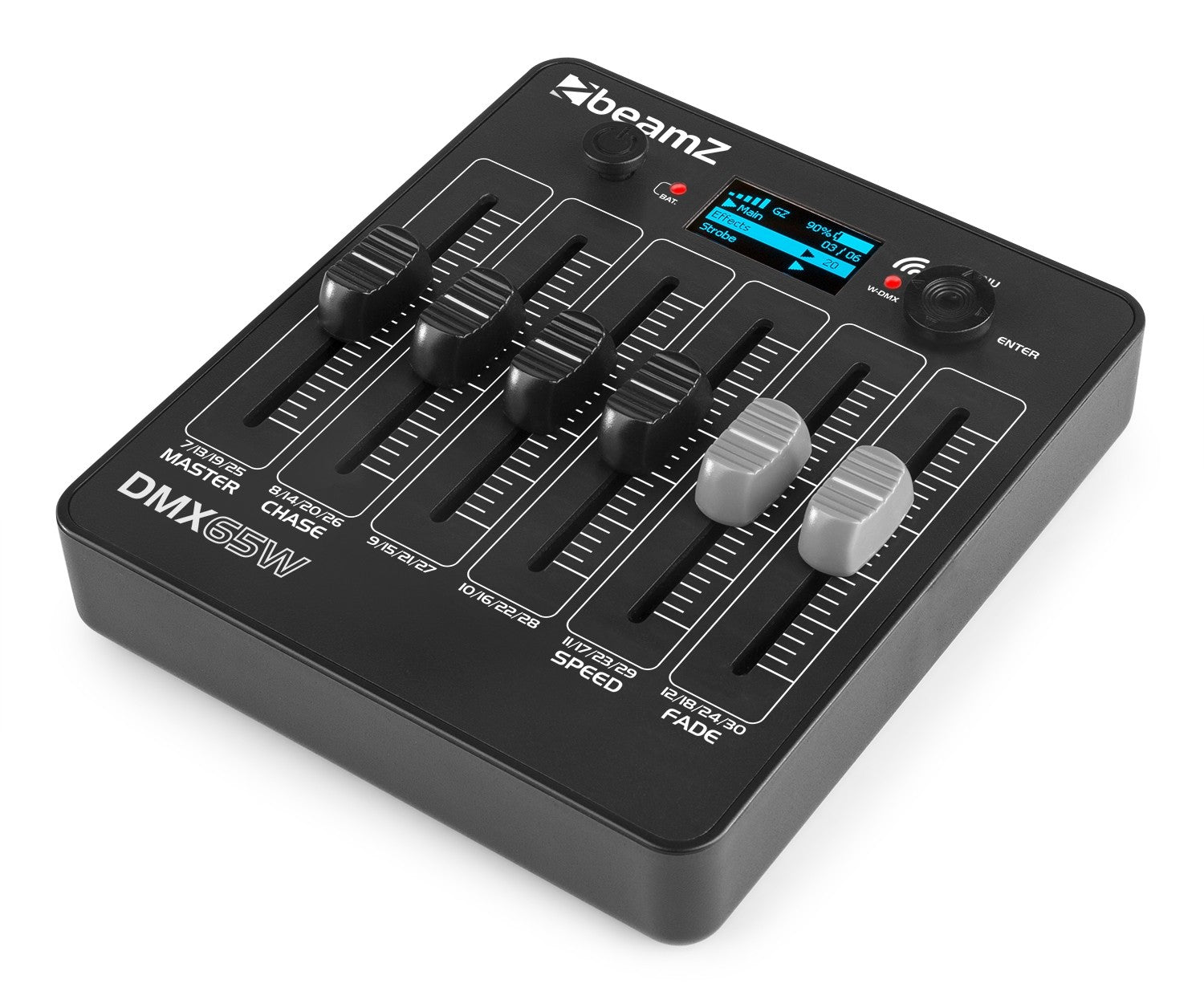 beamZ DMX65W - Controlador inalámbrico DMX alimentado por batería - Tempo Shop