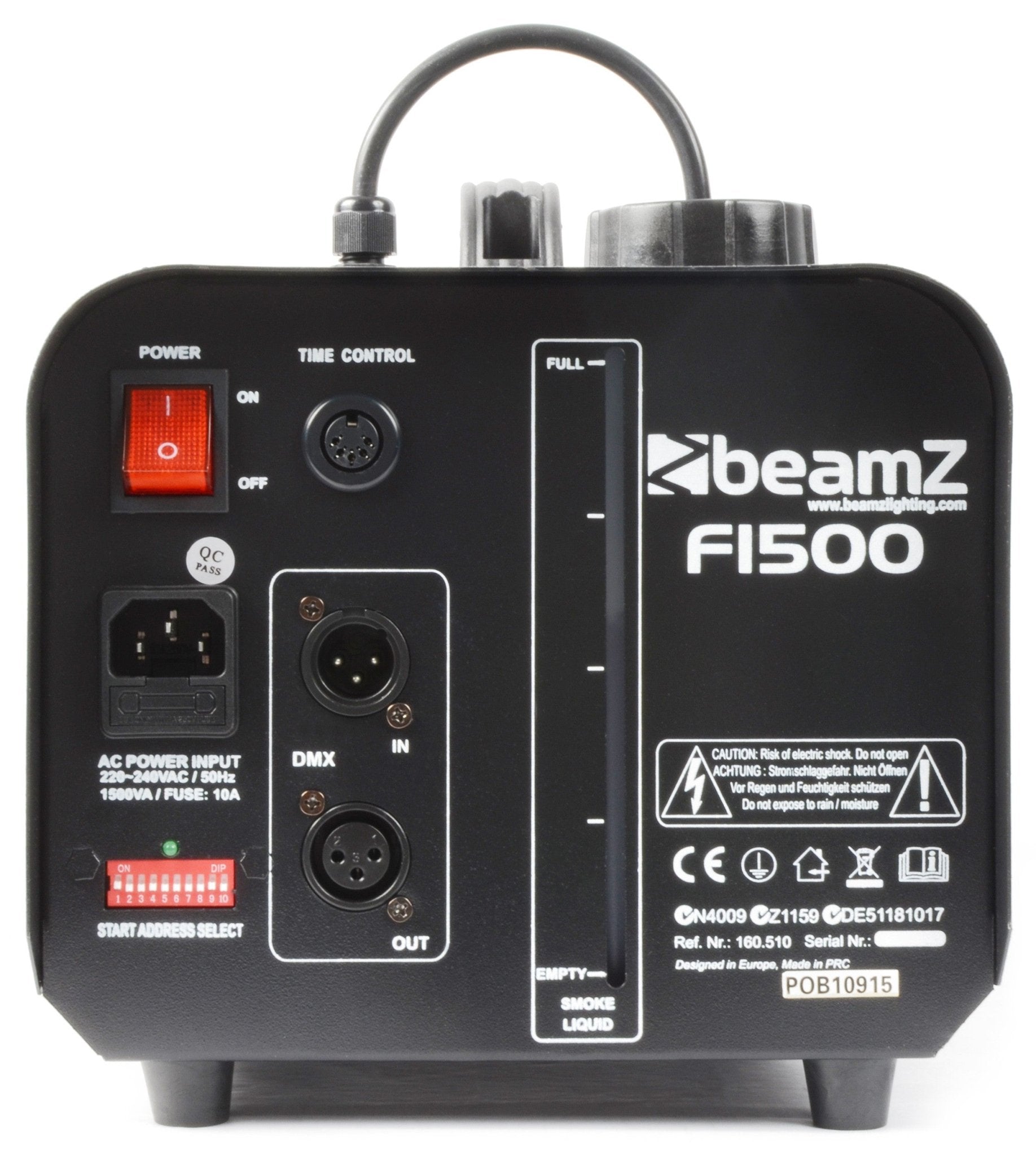 beamZ F1500 - Maquina de niebla con DMX y Temporizador - Tempo Shop