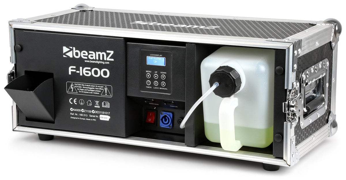 beamZ F1600 - Maquina de niebla profesional en Flightcase - Tempo Shop