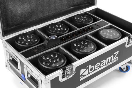 beamZ FCC66 - Flightcase para 6x BBP66 focos con cargador - Tempo Shop