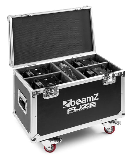 beamZ FCFZ42 - Flightcase para 4pcs cabezas moviles Serie Fuze 2812/712/1910 - Tempo Shop