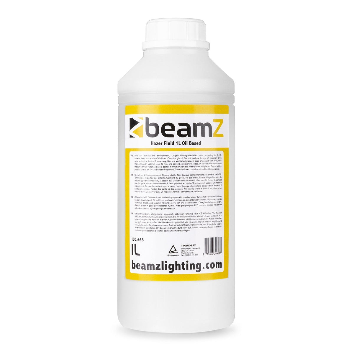 beamZ FHF1O - Líquido de niebla HQ 1lt con base de aceite - Tempo Shop