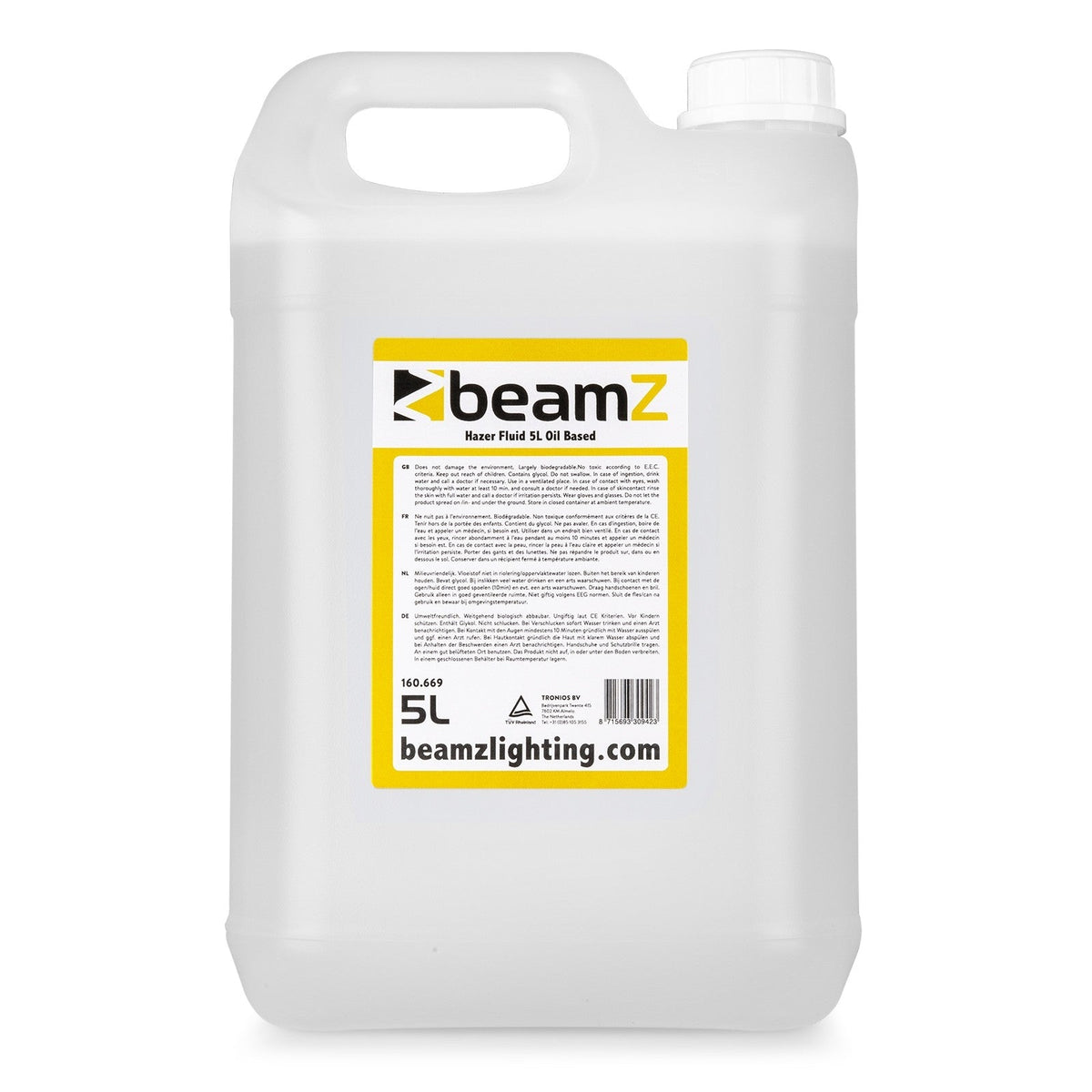 beamZ FHF5O - Líquido de niebla HQ 5lt con base de aceite - Tempo Shop