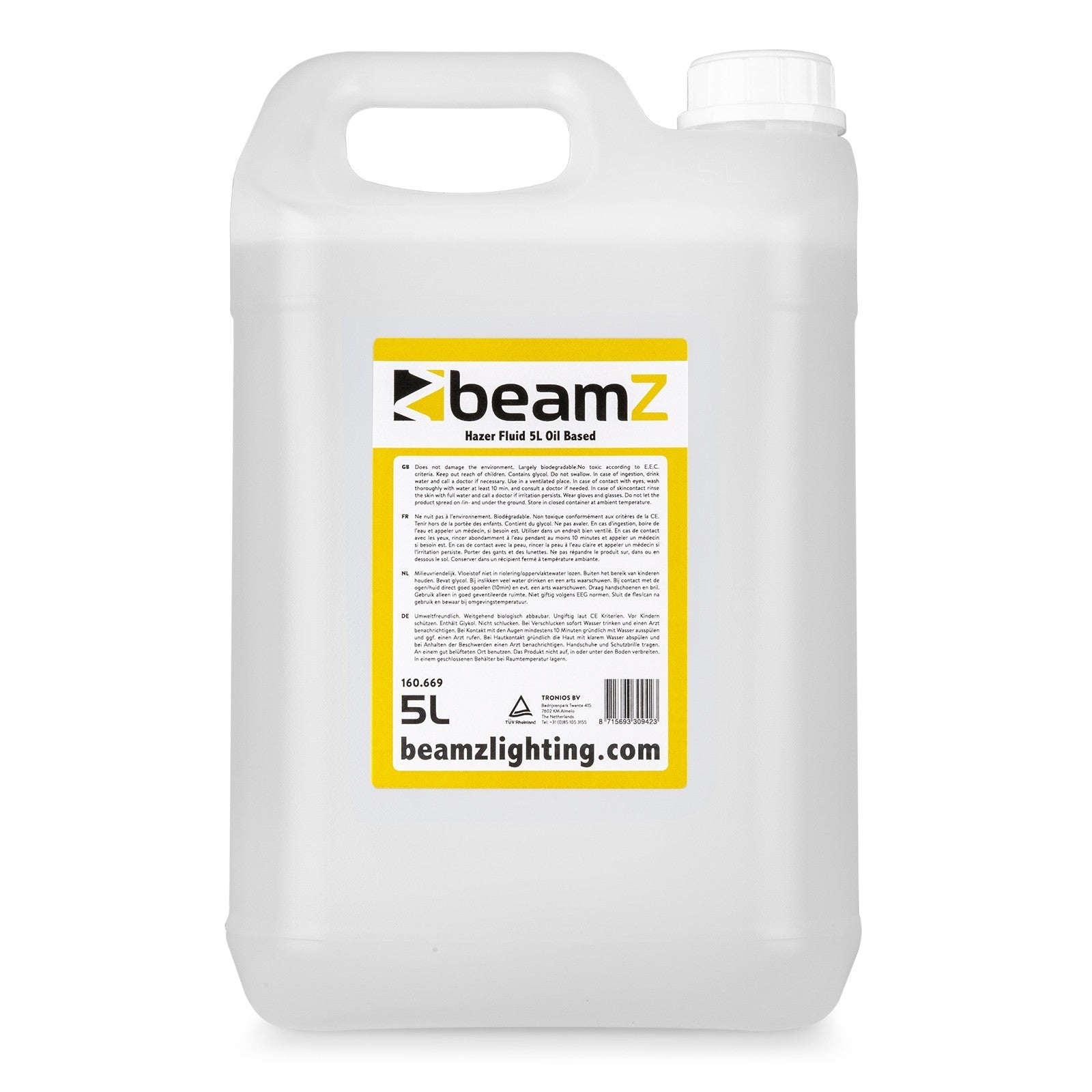 beamZ FHF5O - Líquido de niebla HQ 5lt con base de aceite - Tempo Shop