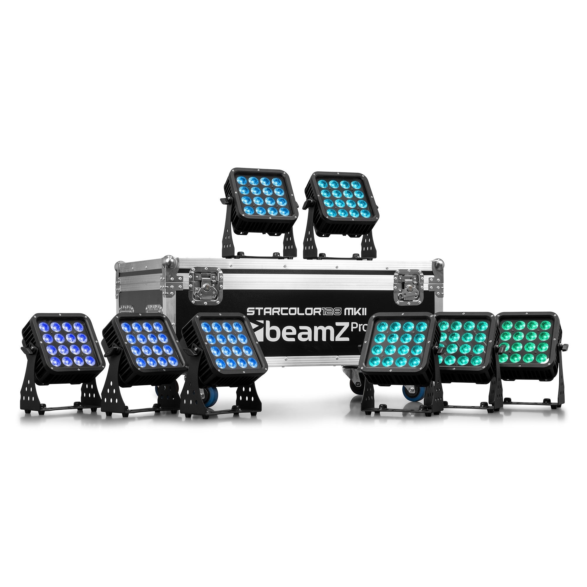 beamZ FL128 - Flightcase para 8pcs Star - Color 128 Proyectores Wash - Tempo Shop