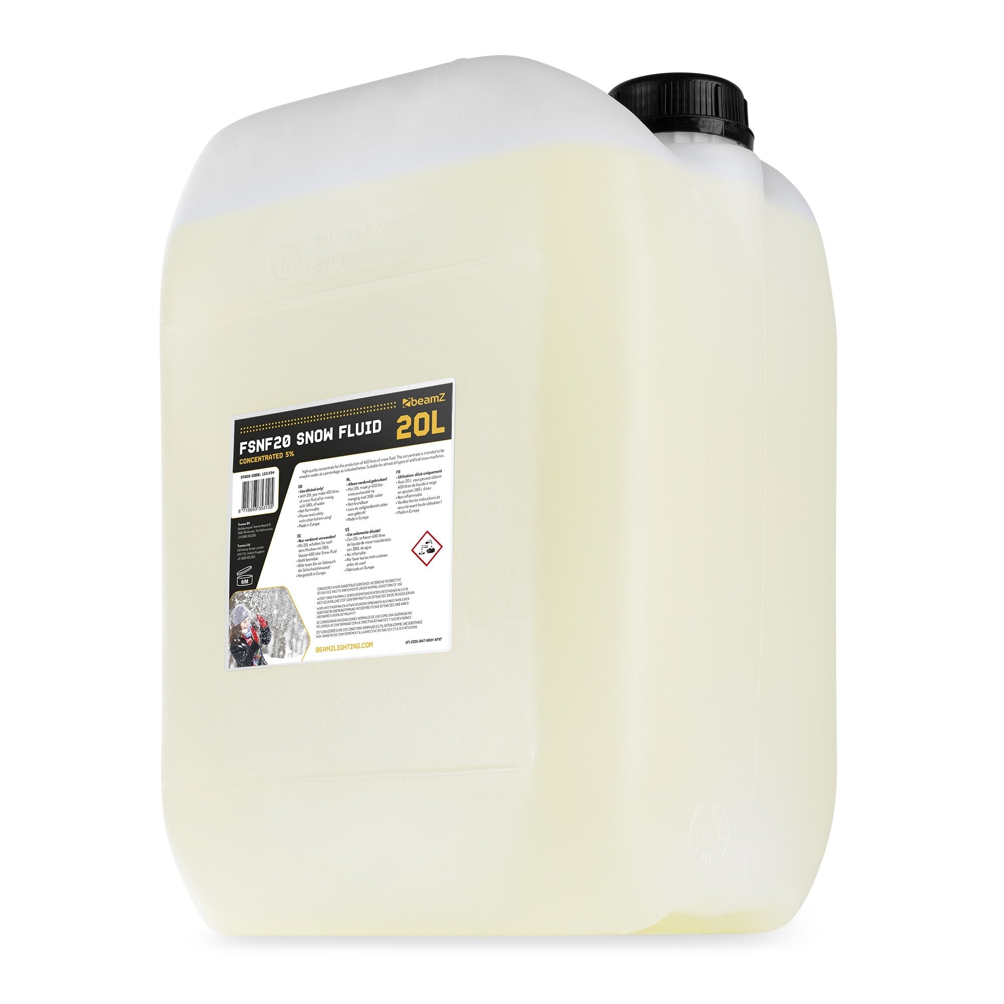 beamZ FSNF20 - 20L Líquido de Nieve concentrado 5% - Tempo Shop